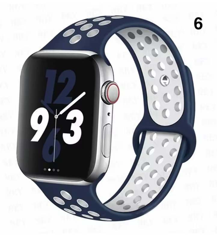 Part 1/3 – Sport Silicone Band for Apple Watch – Breathable & Flexible