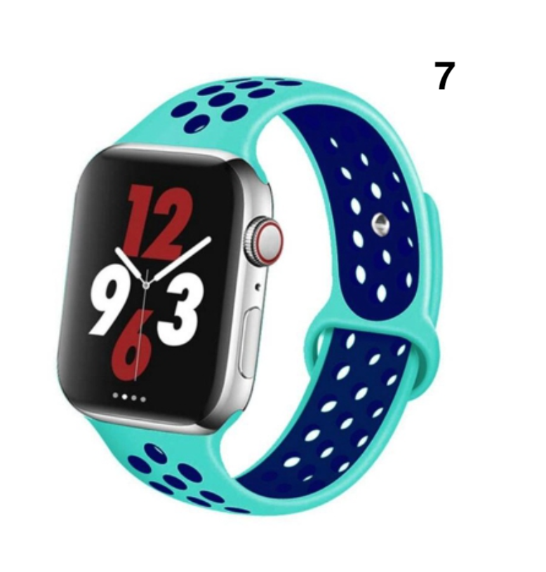 Part 1/3 – Sport Silicone Band for Apple Watch – Breathable & Flexible