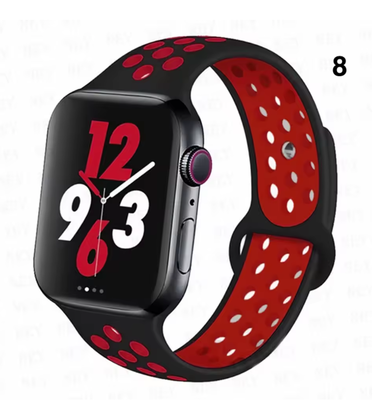 Part 1/3 – Sport Silicone Band for Apple Watch – Breathable & Flexible