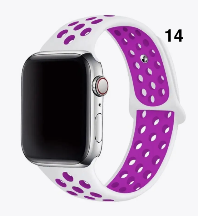 Part 1/3 – Sport Silicone Band for Apple Watch – Breathable & Flexible