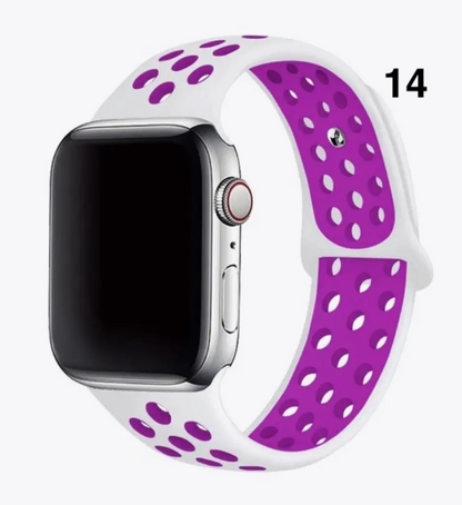 Part 1/3 – Sport Silicone Band for Apple Watch – Breathable & Flexible