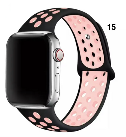 Part 1/3 – Sport Silicone Band for Apple Watch – Breathable & Flexible