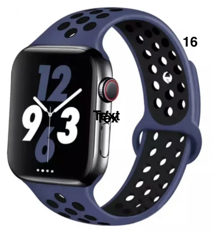 Part 1/3 – Sport Silicone Band for Apple Watch – Breathable & Flexible