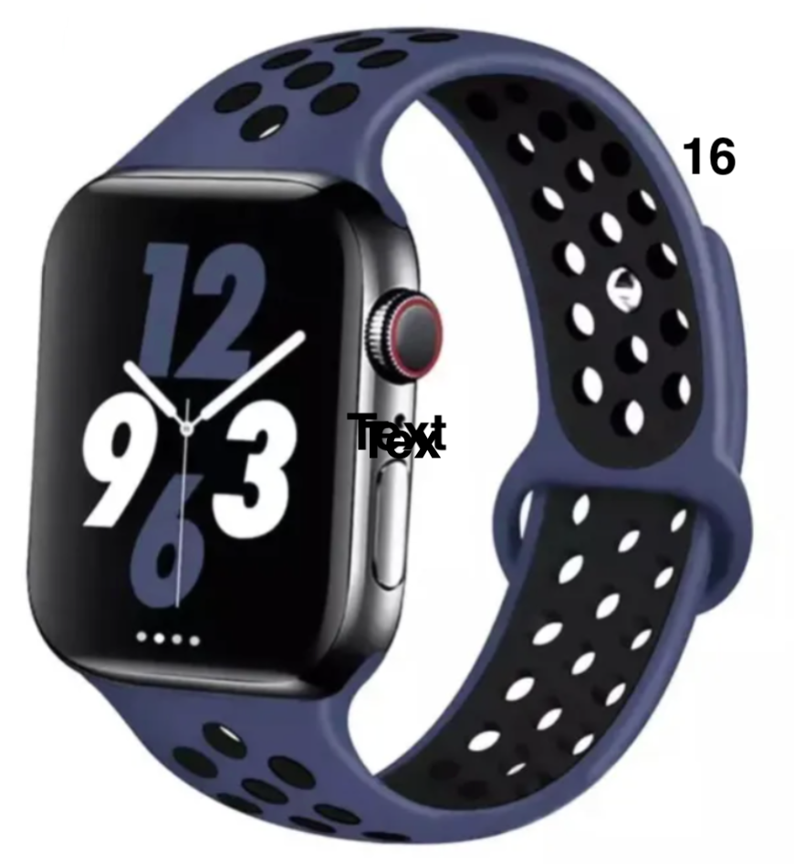 Part 1/3 – Sport Silicone Band for Apple Watch – Breathable & Flexible