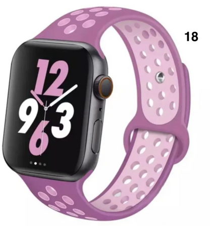 Part 1/3 – Sport Silicone Band for Apple Watch – Breathable & Flexible
