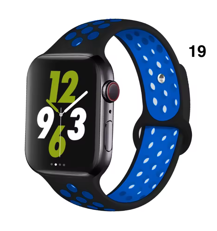 Part 1/3 – Sport Silicone Band for Apple Watch – Breathable & Flexible
