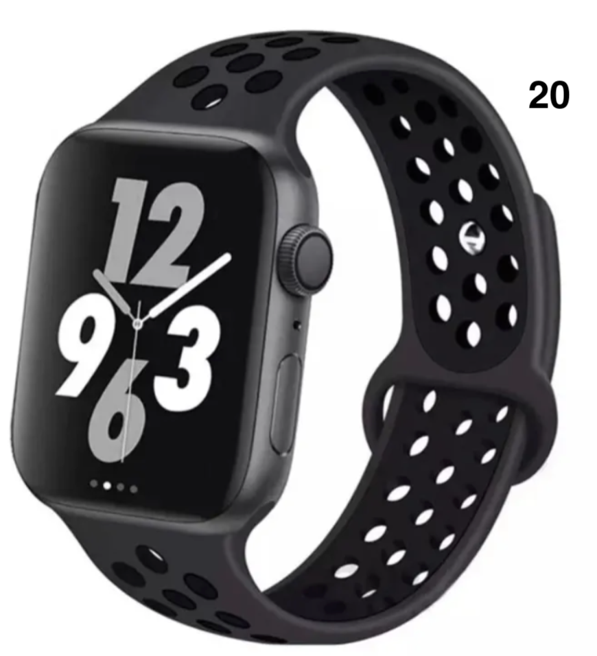 Part 1/3 – Sport Silicone Band for Apple Watch – Breathable & Flexible