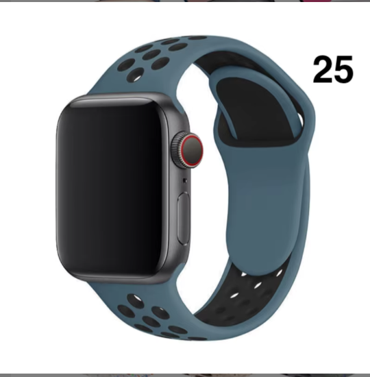 Part 2/3 – Sport Silicone Band for Apple Watch – Breathable & Flexible