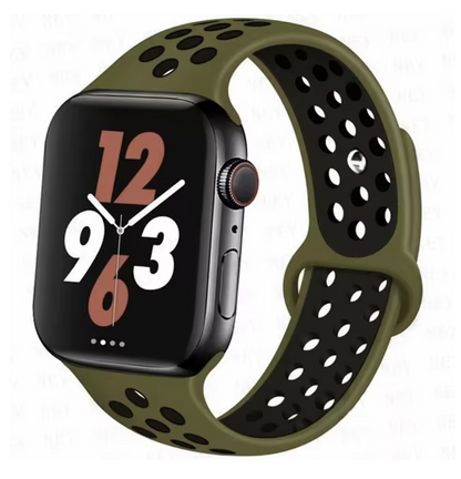 Sport Silicone Band for Apple Watch – Breathable & Flexible