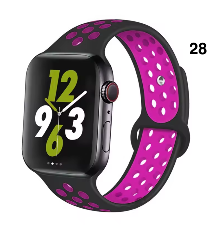 Part 2/3 – Sport Silicone Band for Apple Watch – Breathable & Flexible
