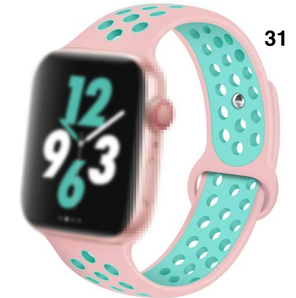 Part 2/3 – Sport Silicone Band for Apple Watch – Breathable & Flexible