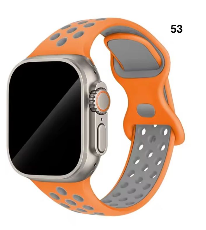 Part 3/3 – Sport Silicone Band for Apple Watch – Breathable & Flexible