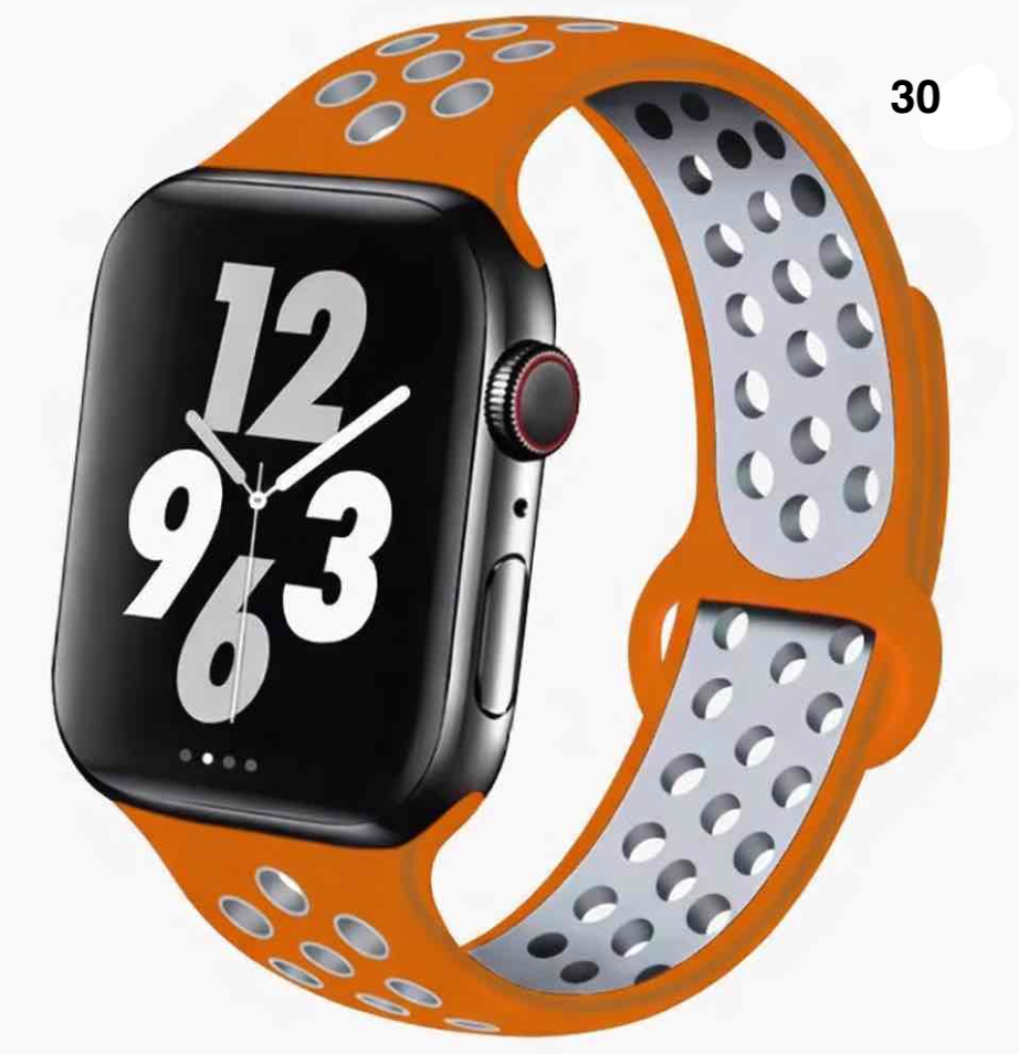Part 2/3 – Sport Silicone Band for Apple Watch – Breathable & Flexible