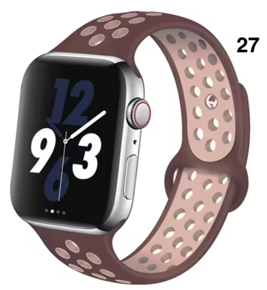 Part 2/3 – Sport Silicone Band for Apple Watch – Breathable & Flexible