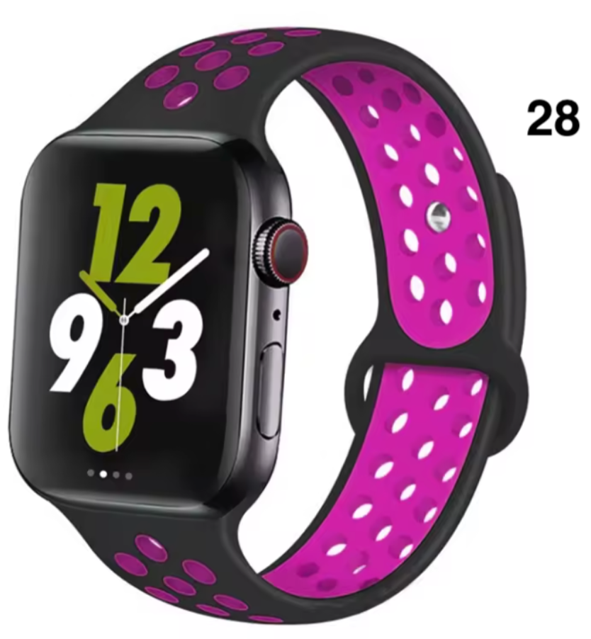Part 2/3 – Sport Silicone Band for Apple Watch – Breathable & Flexible