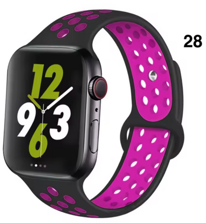 Part 2/3 – Sport Silicone Band for Apple Watch – Breathable & Flexible