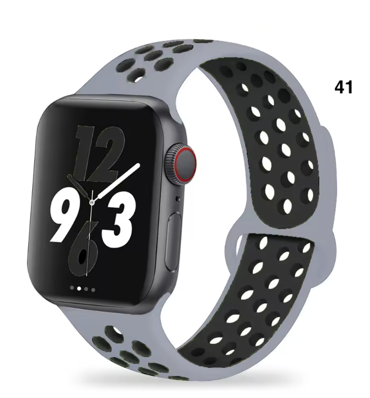 Part 3/3 – Sport Silicone Band for Apple Watch – Breathable & Flexible