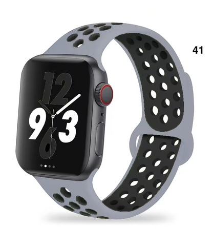 Part 3/3 – Sport Silicone Band for Apple Watch – Breathable & Flexible