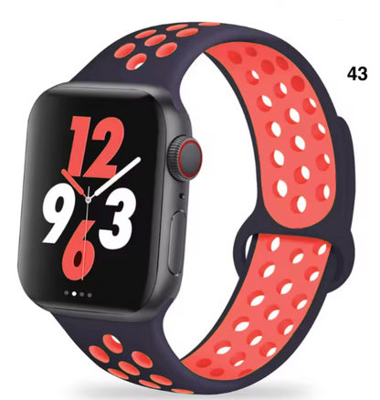 Part 3/3 – Sport Silicone Band for Apple Watch – Breathable & Flexible