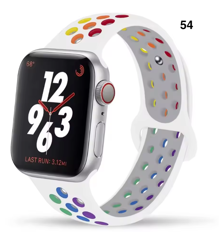 Part 3/3 – Sport Silicone Band for Apple Watch – Breathable & Flexible