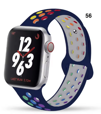 Part 3/3 – Sport Silicone Band for Apple Watch – Breathable & Flexible