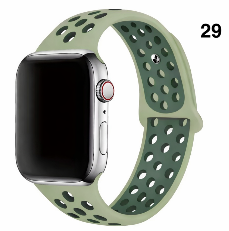 Part 2/3 – Sport Silicone Band for Apple Watch – Breathable & Flexible