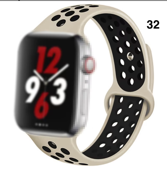 Part 2/3 – Sport Silicone Band for Apple Watch – Breathable & Flexible