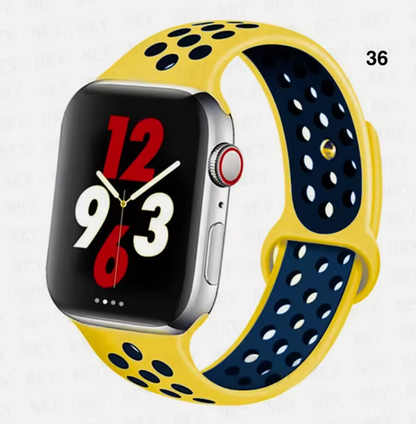 Part 2/3 – Sport Silicone Band for Apple Watch – Breathable & Flexible