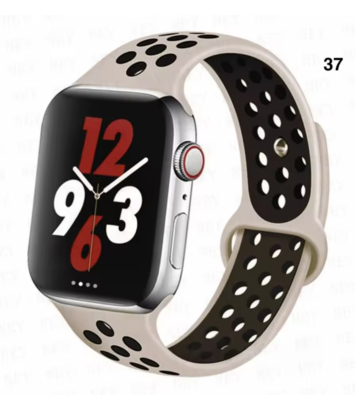 Part 2/3 – Sport Silicone Band for Apple Watch – Breathable & Flexible