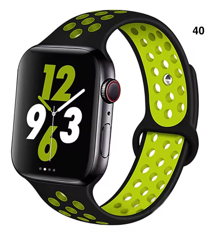Part 3/3 – Sport Silicone Band for Apple Watch – Breathable & Flexible