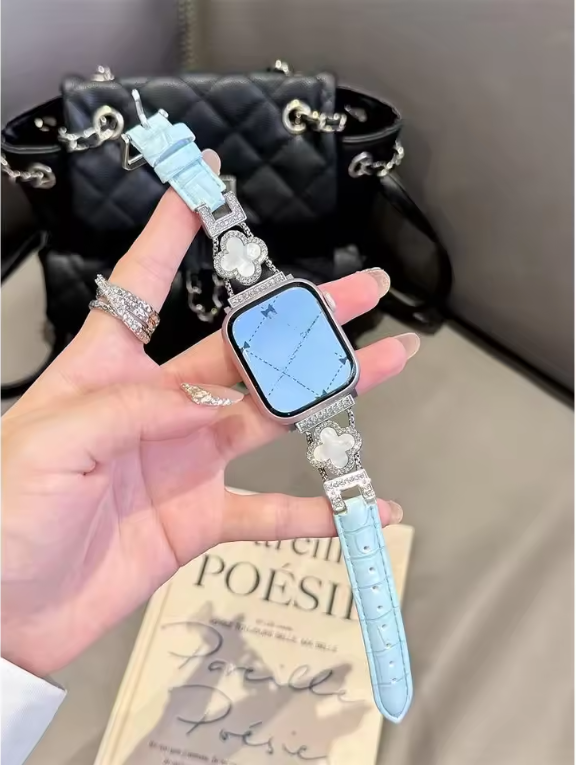 Clover Diamond Strap for Apple Watch – Luxury Style