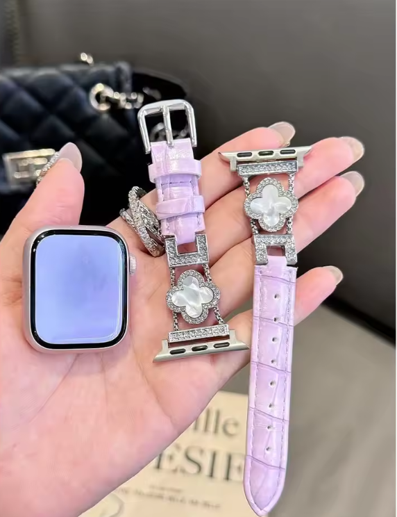 Clover Diamond Strap for Apple Watch – Luxury Style