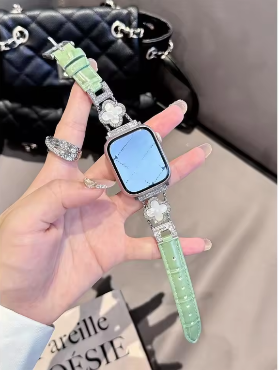 Clover Diamond Strap for Apple Watch – Luxury Style