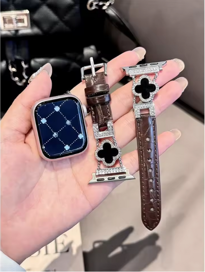 Clover Diamond Strap for Apple Watch – Luxury Style