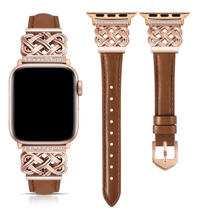 Interlock Leather Strap for Apple Watch
