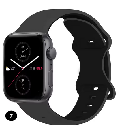 Two-Tone Silicone Sport Band for Apple Watch – Soft & Stylish