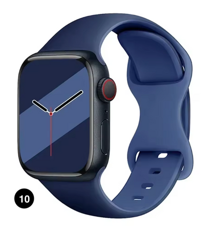 Two-Tone Silicone Sport Band for Apple Watch – Soft & Stylish