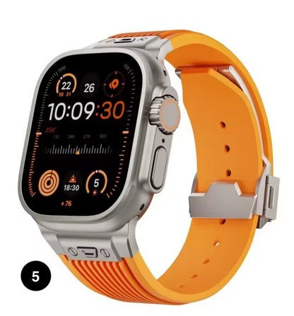 Soft Silicone Apple Watch Strap – Waterproof & Comfortable
