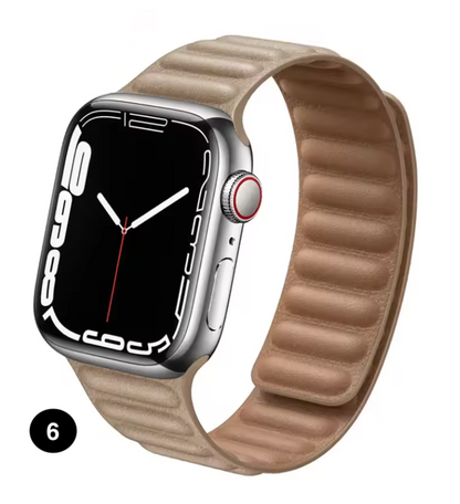 Magnetic Apple Watch Strap – Elegant Leather-Look, Adjustable, Secure & Comfortable