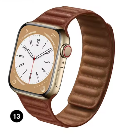 Magnetic Apple Watch Strap – Elegant Leather-Look, Adjustable, Secure & Comfortable