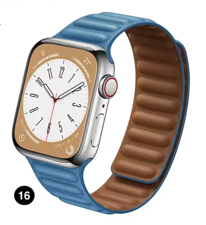 Magnetic Apple Watch Strap – Elegant Leather-Look, Adjustable, Secure & Comfortable
