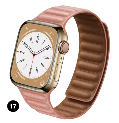 Magnetic Apple Watch Strap – Elegant Leather-Look, Adjustable, Secure & Comfortable