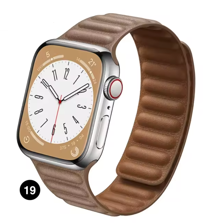 Magnetic Apple Watch Strap – Elegant Leather-Look, Adjustable, Secure & Comfortable