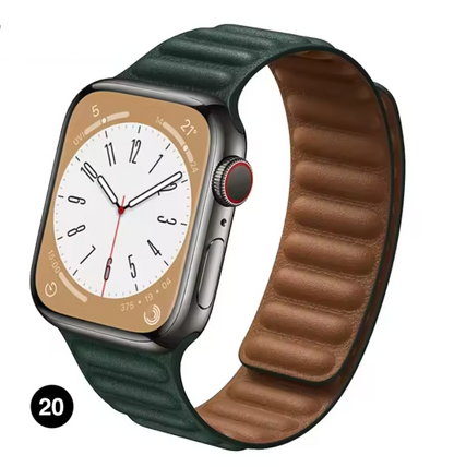 Magnetic Apple Watch Strap – Elegant Leather-Look, Adjustable, Secure & Comfortable