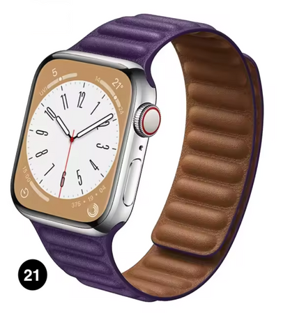 Magnetic Apple Watch Strap – Elegant Leather-Look, Adjustable, Secure & Comfortable