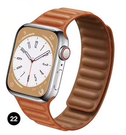 Magnetic Apple Watch Strap – Elegant Leather-Look, Adjustable, Secure & Comfortable