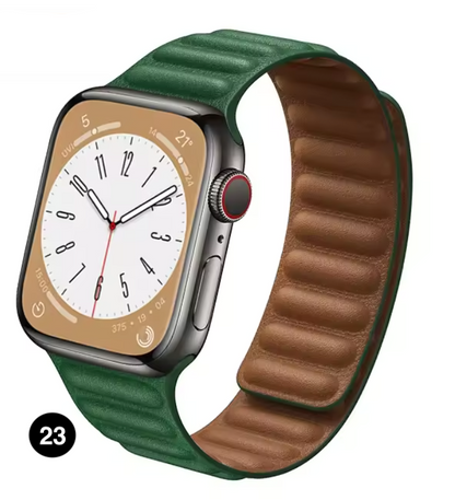 Magnetic Apple Watch Strap – Elegant Leather-Look, Adjustable, Secure & Comfortable