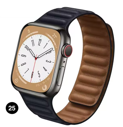 Magnetic Apple Watch Strap – Elegant Leather-Look, Adjustable, Secure & Comfortable