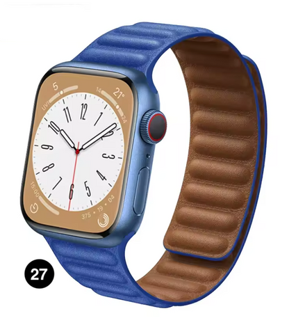 Magnetic Apple Watch Strap – Elegant Leather-Look, Adjustable, Secure & Comfortable