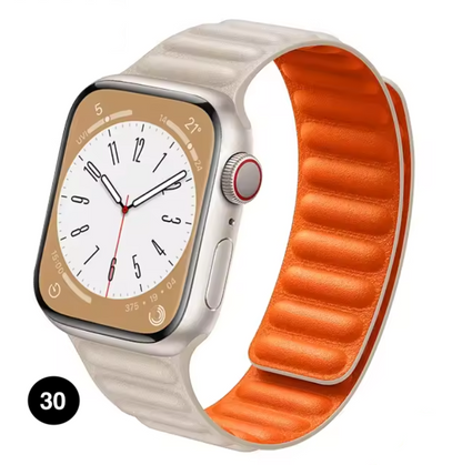 Magnetic Apple Watch Strap – Elegant Leather-Look, Adjustable, Secure & Comfortable